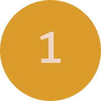 icon-no-1-s Number 1 icon in yellow with beige text