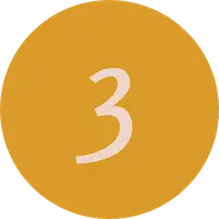 icon-no-3-s Number 3 icon in yellow with beige text